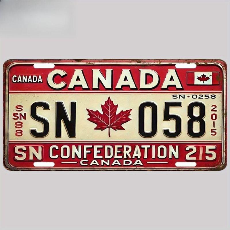 Цифровой государственный номерной знак Автомобильный металлический декор 15x30см